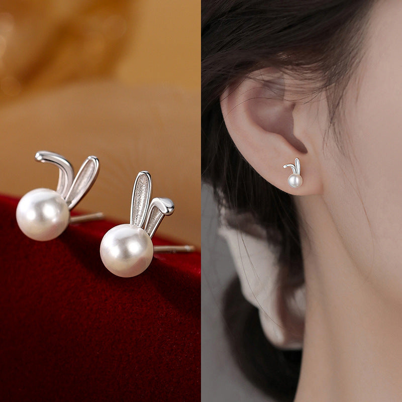 Baroque Pearl Vintage Light-Luxury 925 Silver Stud Earrings